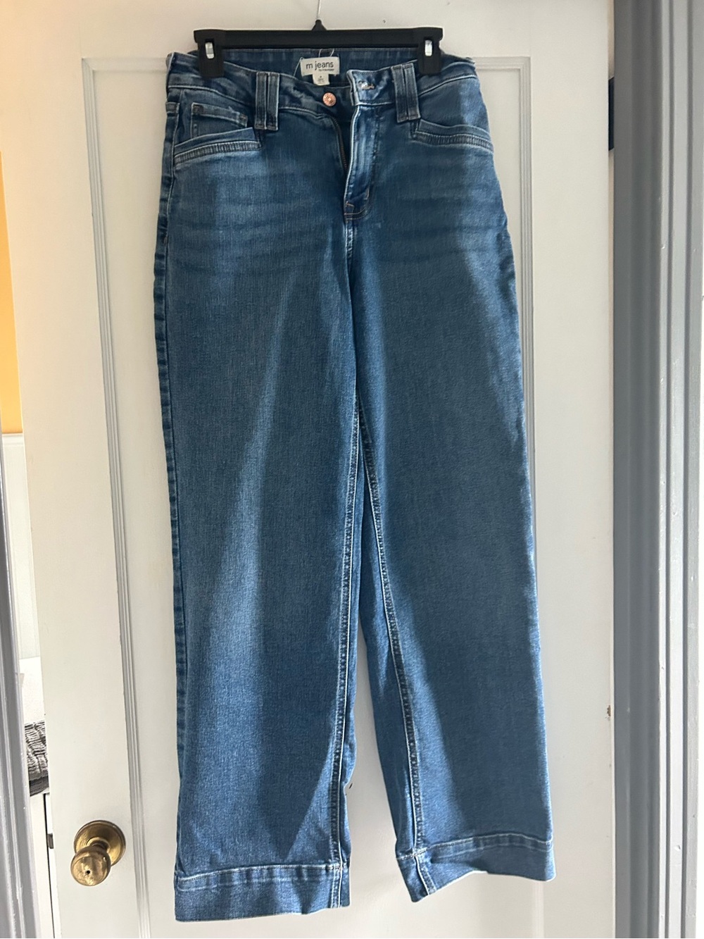 Maurices Wide Leg Jeans in Medium Blue Denim
